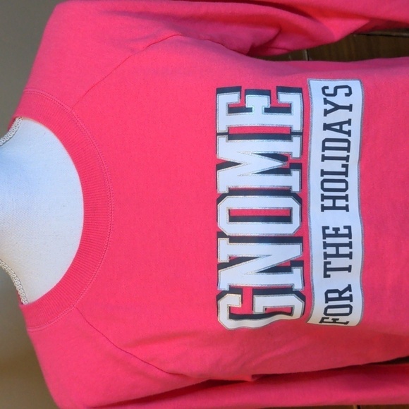 GNOME for the holidays Christmas Sweatshirt PINK! - Picture 3 of 9